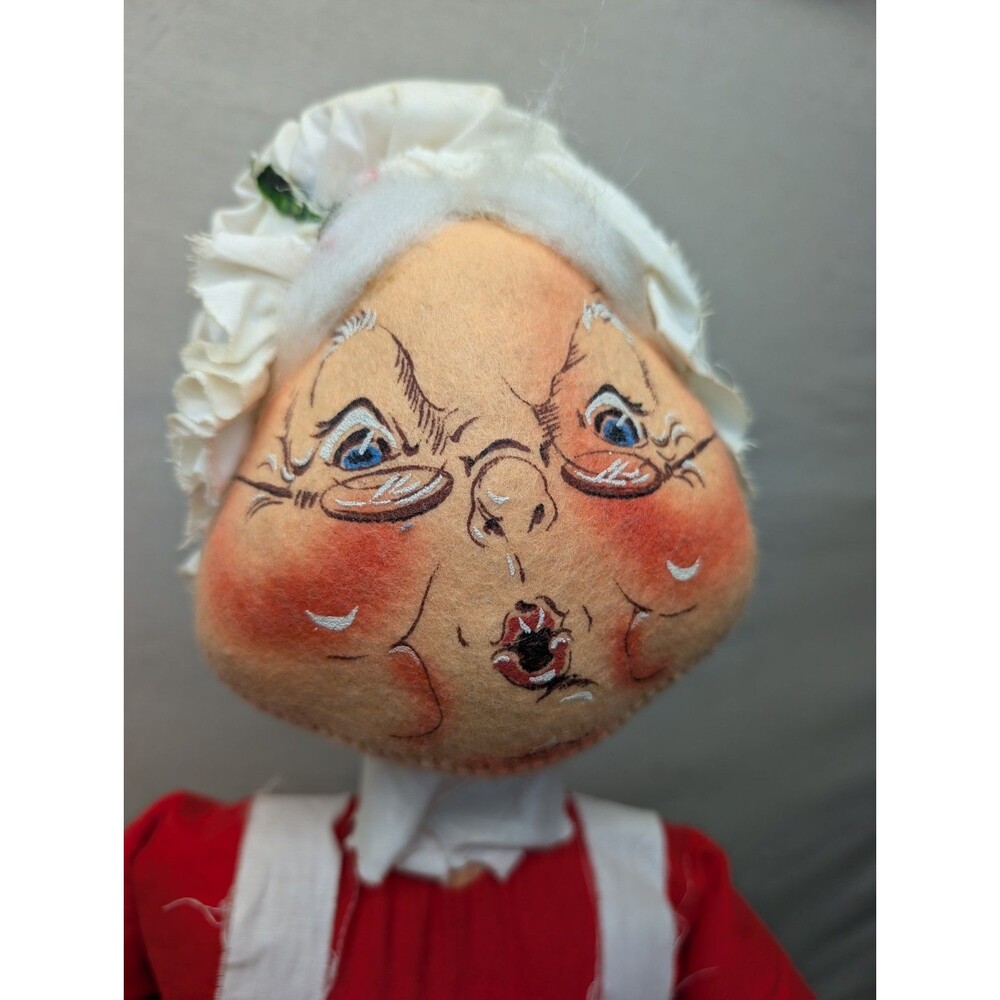 Vtg Annalee Mrs Santa Claus 30" Large Mobilitee Doll